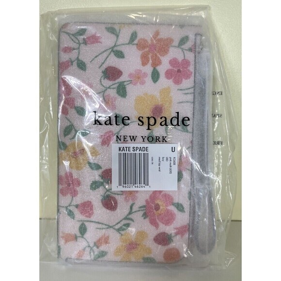 Kate Spade Strawberry Garden Medium L-Zip Wristlet MSRP $139 NWT - Picture 2 of 13